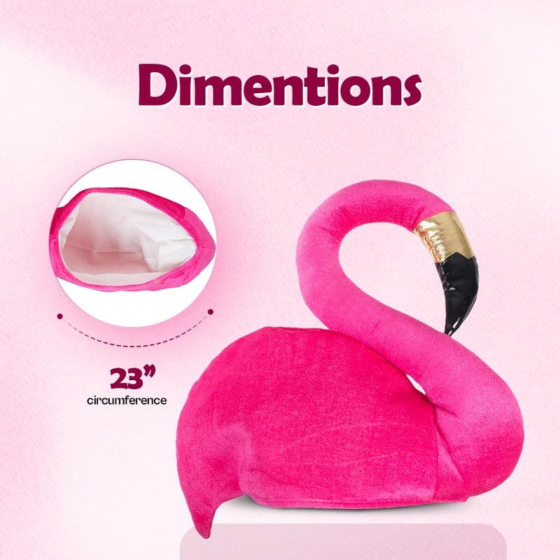 Tigerdoe Flamingo Hat - Pink Feather Boa - 2 Pc Set - Flamingo Costume - Hawaiian Accessories - Beach Party - Flamingo Accessories - Image 2